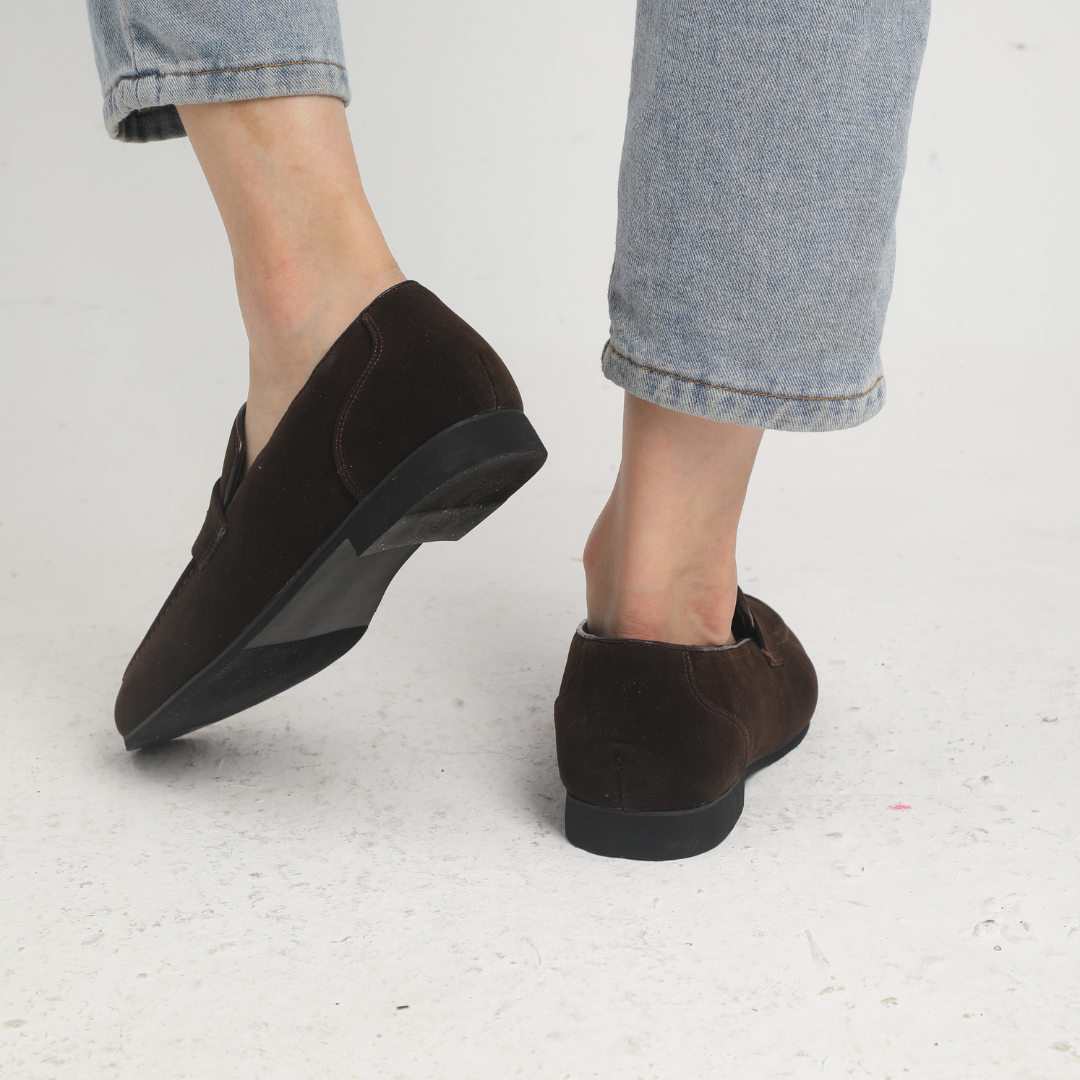 Mystique™ | Old Money Mocassins à lanières en daim